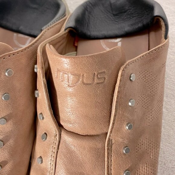 Mjus Made In Italy Pink Leather Slip On Sneakers 36 - Picture 9 of 15